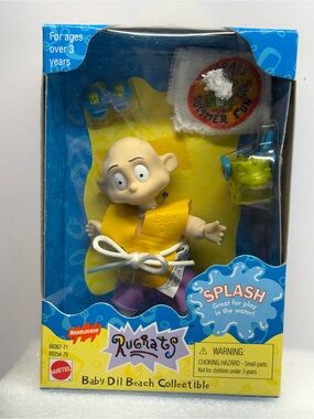 Rugrats Baby Dil Beach Collectible Figure Viacom Nickelodeon Mattel 1998 NIP